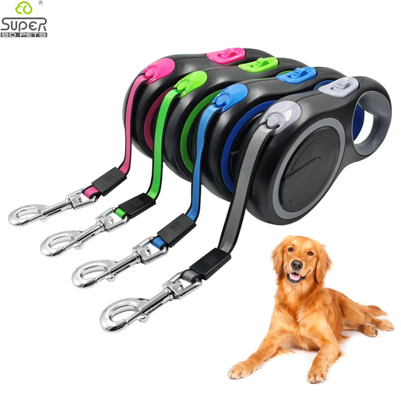 Long retractable dog leash for large dogs Clearance