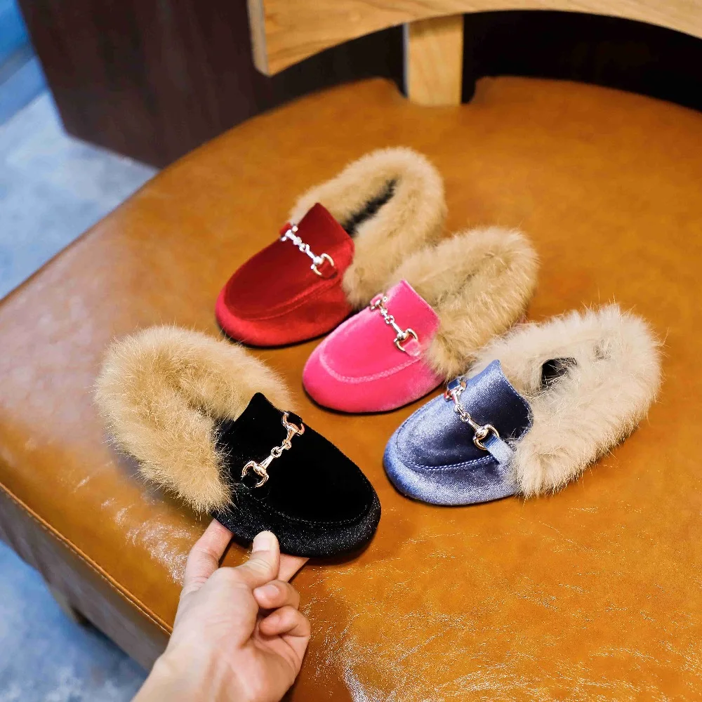 Winter-Kids-Fur-Shoes-Baby-Girls-Warm-Flats-Children-PU-Leather-Princess-Shoes-Toddler-Brand-Black (1)