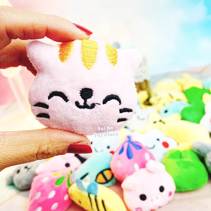 10/30/50PC Mini 6 * 4CM Small Soft Stuffed Animal Plush Toy Doll vending machine Rabbit Bear frog Toys Baby kids Gifts |