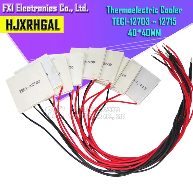 TEC1-12703 12705 12708 12704 Термоэлектрический охладитель Пельтье TEC1-12706 TEC1-12710 TEC1-12715 40*40 мм 12V