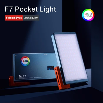 

Falcon Eyes 12W RGB LED Mini Pocket On Camera Light With Special-Effects Mode Portable For Video/Photo/Product Photography F7