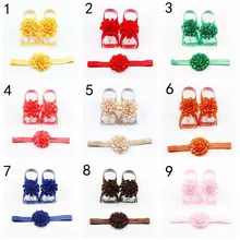 Лидер продаж Европа и Америка Детская резинка для волос набор детей Гвоздика цветочный головной венок пинетки аксессуары поставка товаров