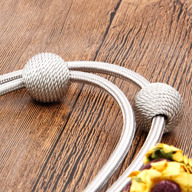 1Pc Magnetic Ball Curtain Tiebacks Buckle Holdbacks Curtain Holder Clip Home Decorative Curtains Tie Backs Room Accessories