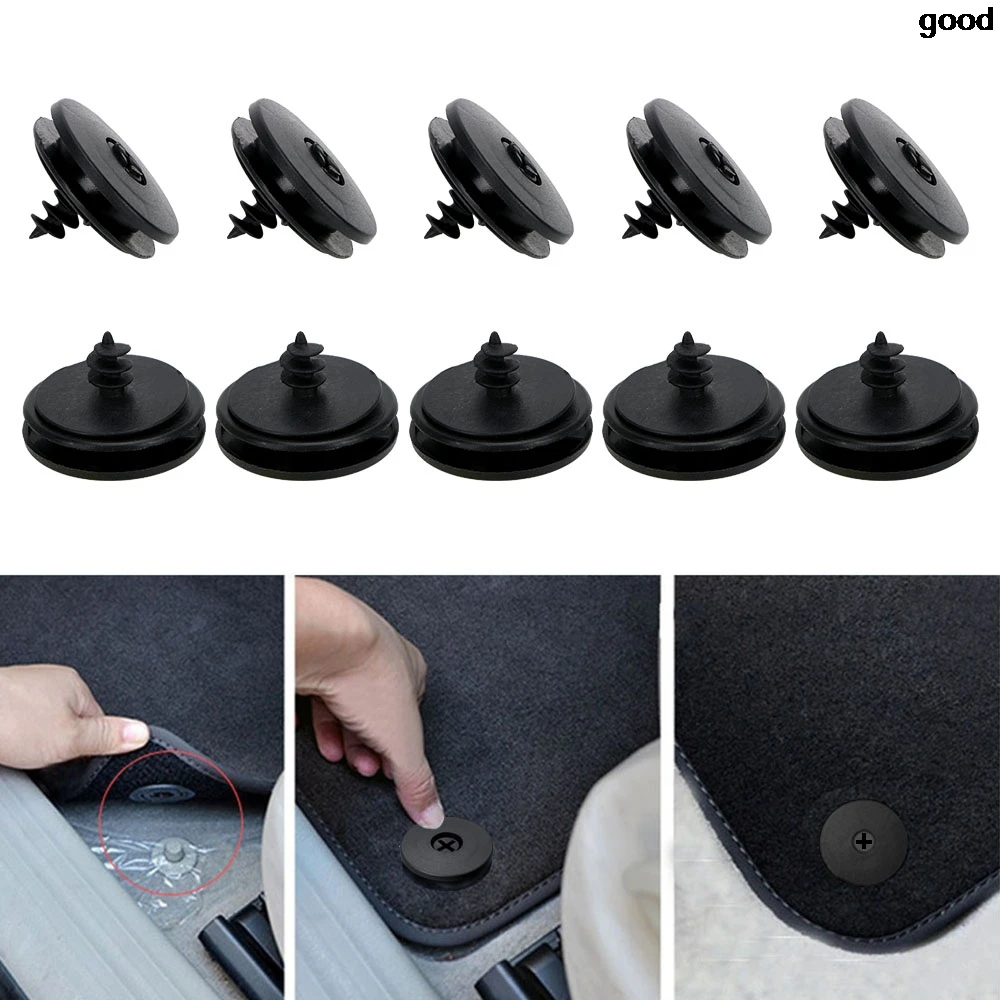 10x Floor Mat Fastener Fixing Carpet Screws Clips for audi a1 ford focus 2 a5 suzuki swift toyota chr bmw f31 opel mokka | Автомобили и
