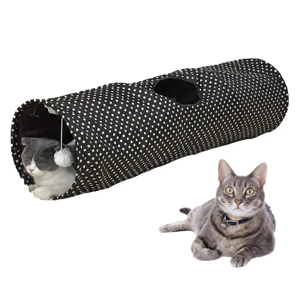 $11.08 Cat Toy Foldable Tunnel Cat Channel Rolling Dragon Cat Bed Environmentally Puzzle Pet Amusement Supplies Internal Waterproof