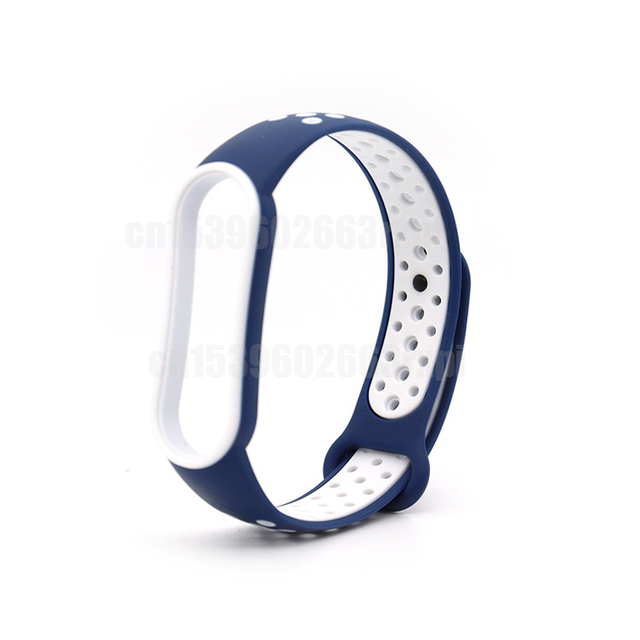 For Xiaomi Mi Band 3 4 5 6 Two-Color Watch Band Wristband Silicone Miband Smart Silicone Bracelet Mi3 M4 M5 Mi6 Glass Film