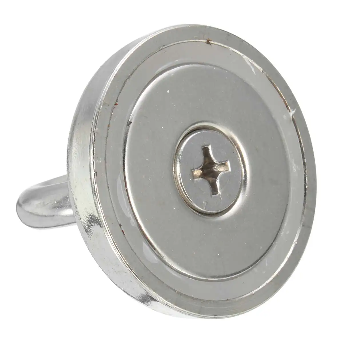 

Neodymium Magnet Round Thick Eyebolt Treasure Salvage Magnet Hook Ring Recovery Magnet Ring Magnet 48x46mm Strong Magnet