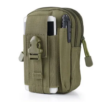 

Men Tactical Molle Pouch Belt Waist Pack Bag Small Pocket Military Waist Pack Running Pouch Travel Camping Bags Outdoor Tool