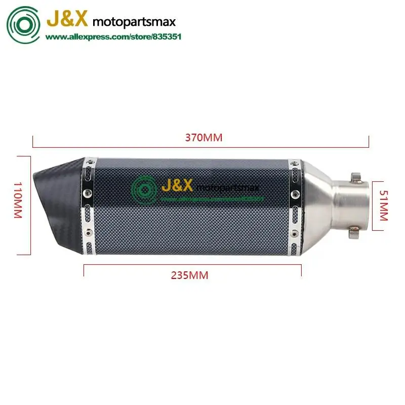 Полная выхлопная система мотоцикла глушитель свяжитесь с среднего звена трубы слипоны для Yamaha FZ8N FZ8 FZ800 2010 2011 2012 2013