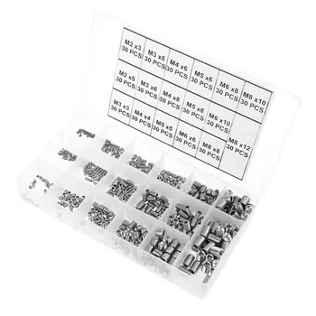 

510pcs Internal Hex Grub Screw Fastener Stainless Steel 17 Kinds Fastening Tool