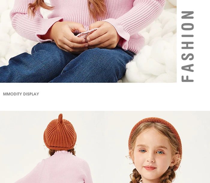 Balabala/детская одежда; свитер для девочек; сезон осень-зима; коллекция года; джемпер для маленьких девочек; однотонная женская одежда