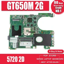 17R N7720 для DELL 5720 7720 Материнская плата CN-072P0M 072P0M материнская плата DA0R09MB6H1 DA0R09MB6H3 2D GT650M 2 Гб работать