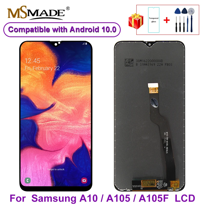 ЖК дисплей 6 2 дюйма для Samsung Galaxy A10 A105 A105F сменный сенсорный экран с цифровым