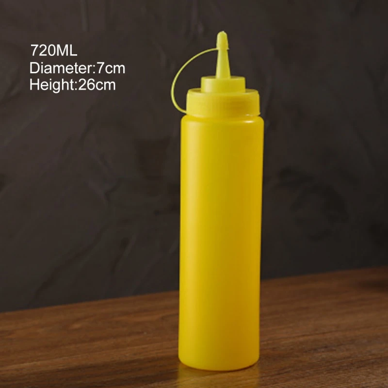 PB0679YXL Mutifuntional Adjustable Jam Ketchup Salad Dressing Squeeze Bottle Kitchen Practical Condiment Bottle Splash Prevention Tools - Color: PB0679YXL
