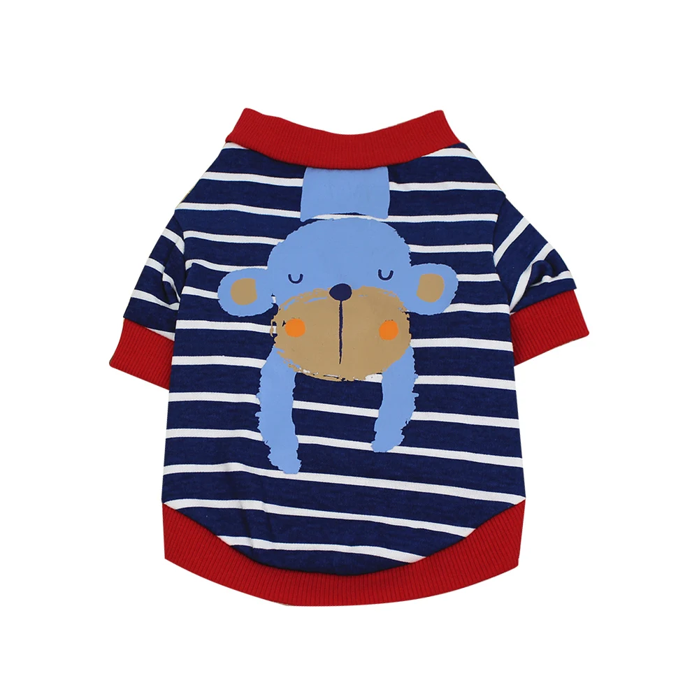 Style 2 Мультяшный любимец, одежда для щенков, маленьких собак, хлопковая рубашка для собак, весенне-осенняя одежда для собак, футболка с принтом, аксессуары для домашних животных - Цвет: Style 2
