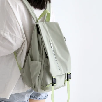 

Female Solid Color Backpack Women Small Fresh Shoulder School Bags for Girls College Student Simple Woman Backpack Japanese 2020