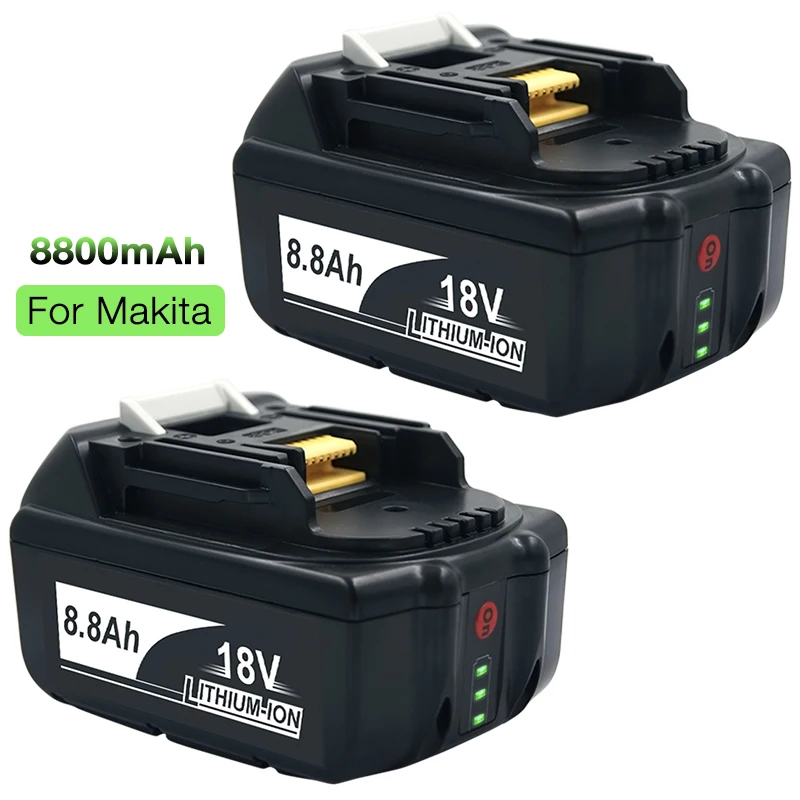 Сменный литий-ионный аккумулятор BL1860 BL1850 18 в 8 Ач для электроинструмента Makita BL1815