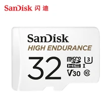 Aliexpress - SanDisk Memory Card High Endurance Video Monitoring 32GB 64GB 128GB MicroSD Card Class10 40MB/s TF Card for Video Monitoring