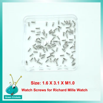 

4pcs/lot Watch Parts Stainless Steel Watch Screws 1.6x3.1xM1.0 Watch Screws Parts Replacement for RM Watch