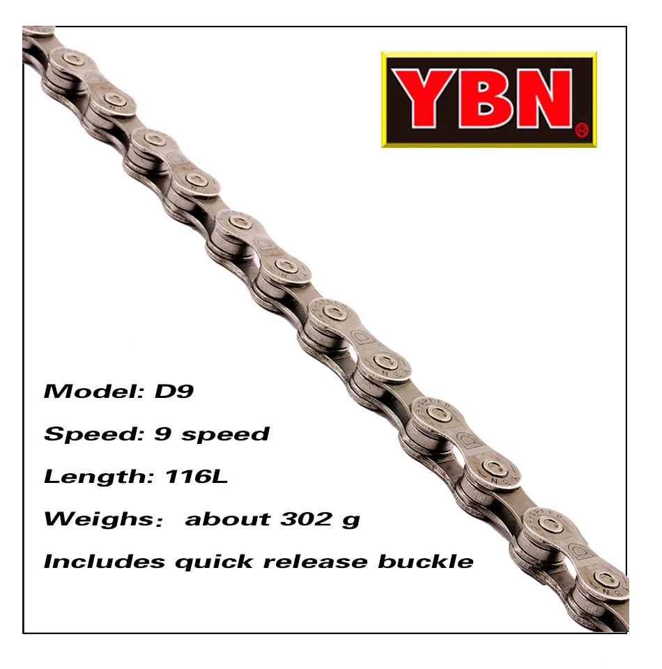 YBN велосипедная цепь 8/9/10/1/12 скоростная горная шоссейная совместима с SRAM SHIMANO