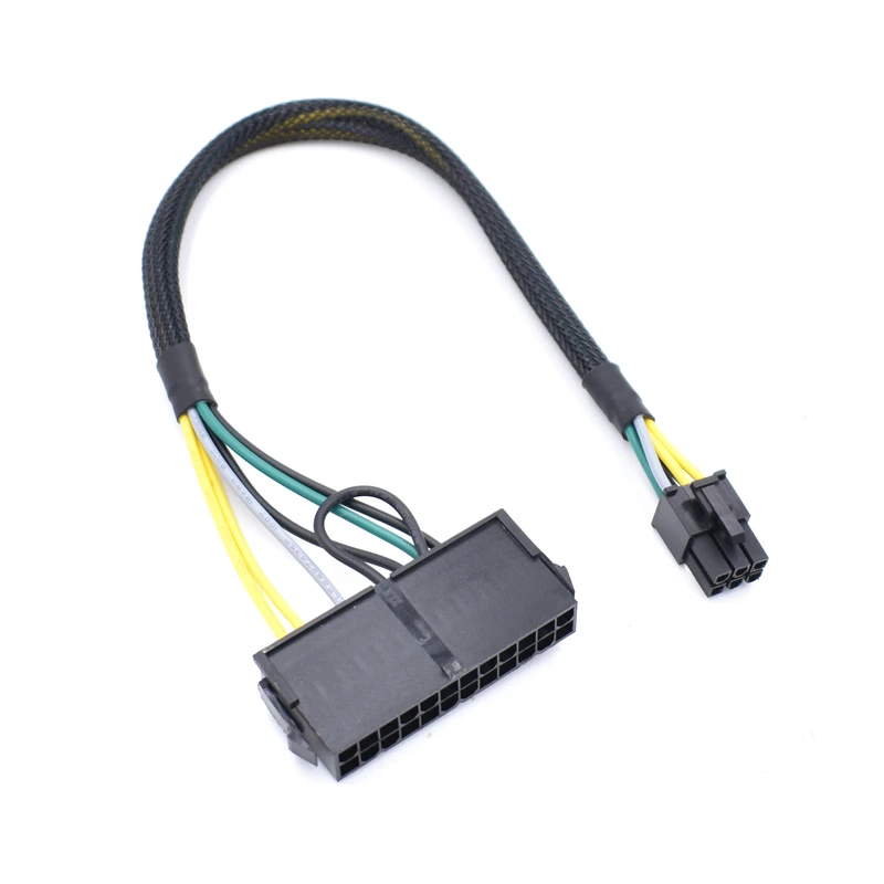 ATX 24 Pin to 6Pin ATX PSU Power Adapter Cable for DELL 3650 3040 7040