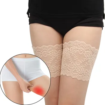 

Lace Thigh Bands Breathable Anti-friction Strips Non-Slip Band High Elastic Silica Gel Protection Warmers Thigh Sexy Leg Womens