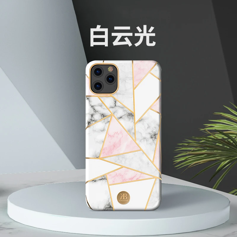 Чехол Kingxbar с мраморным покрытием для iPhone 11 Pro Max, роскошный Высококачественный жесткий противоударный чехол для iPhone 11/Pro/Max, чехол для телефона s - Цвет: Color 5