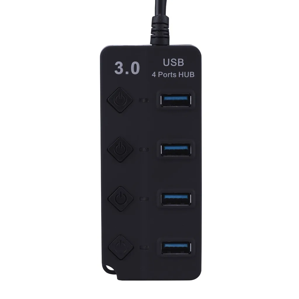 Ouhaobin USB3.0 концентратор супер Скорость 5 Гбит/с концентратор USB3.0 чип 4-Порты и разъёмы концентратор для компьютера USB ЗУ для мобильного телефона