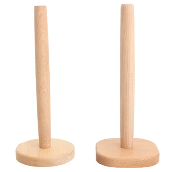 

Kitchen Dining Room Living Room Wood Tissue Rack Solid Wood Roll Paper Holder