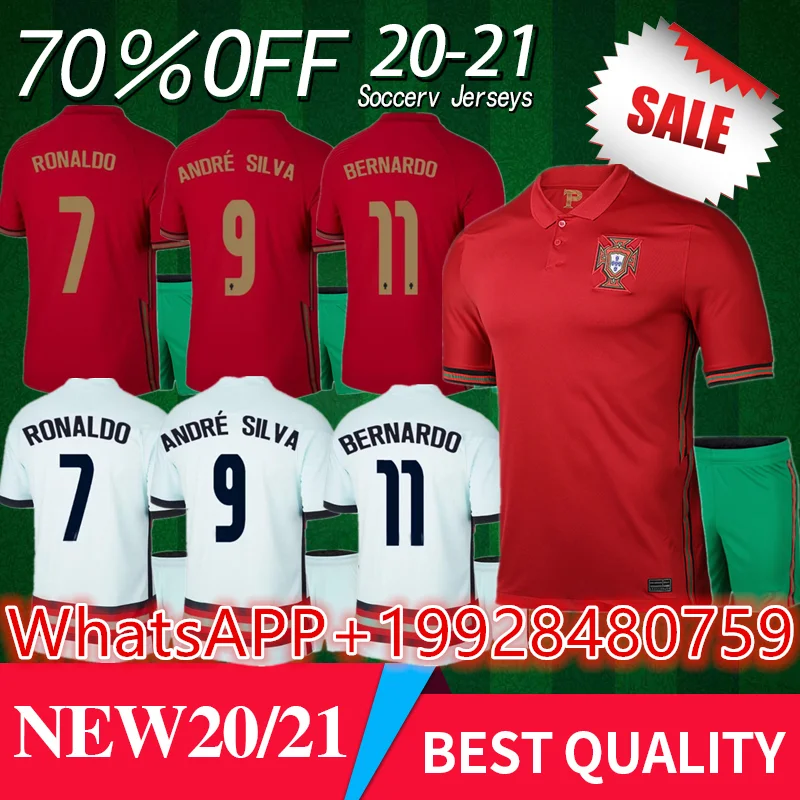 

Adult Kit 2020 2021 Portugal Home Set Soccer Jerseys RONALDO BERNARDO JOÃƒO FÃ‰LIX RÃšBEN DIAS PEPE 20/21 Portugal Away Shirt+Pants