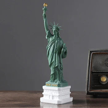 

1 Pcs Statue of Liberty Model Crafts United States Tourism Souvenirs Goddess European Resin Retro Ornaments Home Furnishing
