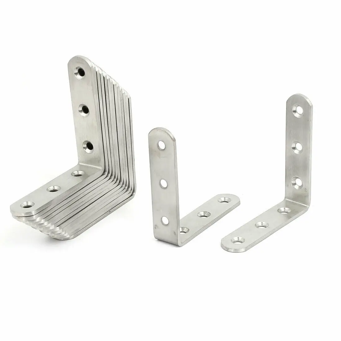 

Home Angle Bracket Shelf Bracket L Shaped Brace Holder 15PCS 80*80*20mm