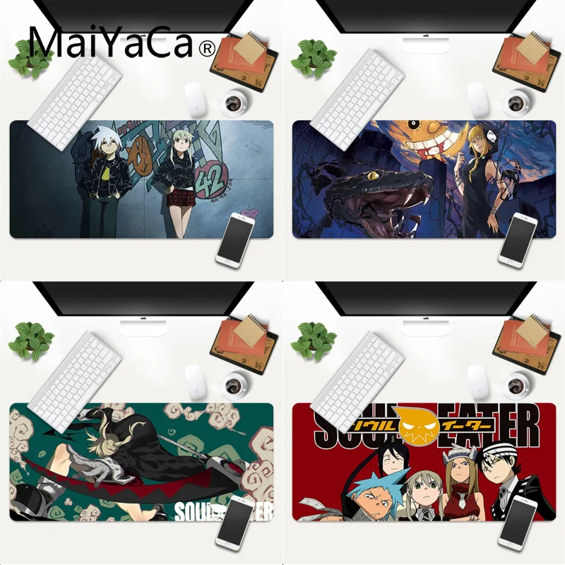 

Arrivals Soul Eater cartoon Rubber Mouse Durable Desktop MousepadÂ Gaming Mouse Mat xl xxl 800x300mm for Lol world of warcraft