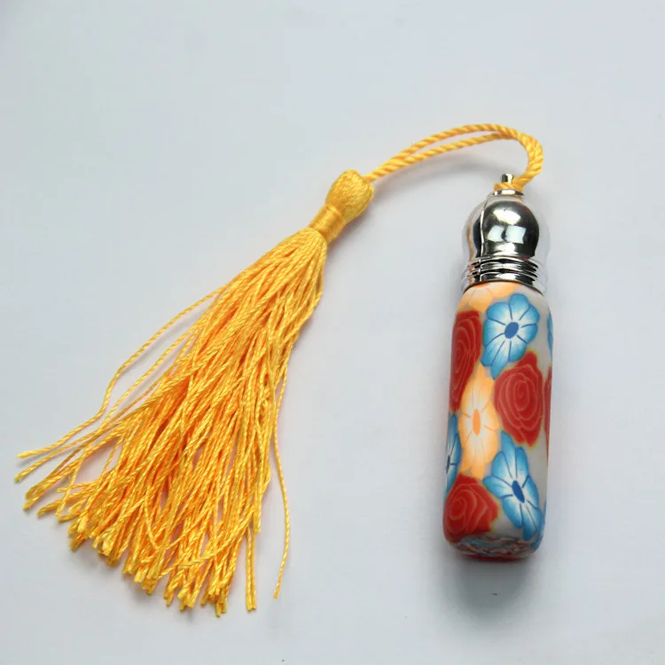 Processing Ball Bearing Glass Liner slimu ping Portable Fire Extinguisher Bottles 6 Ml Polymer Clay Roll-on Perfume Tassels Bott