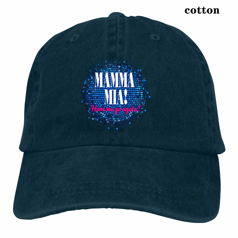 Mamma Mia Here We Go Again бейсболка для мужчин и женщин Кепка для водителя грузовика модная Регулируемая Кепка - Цвет: 3-Navy