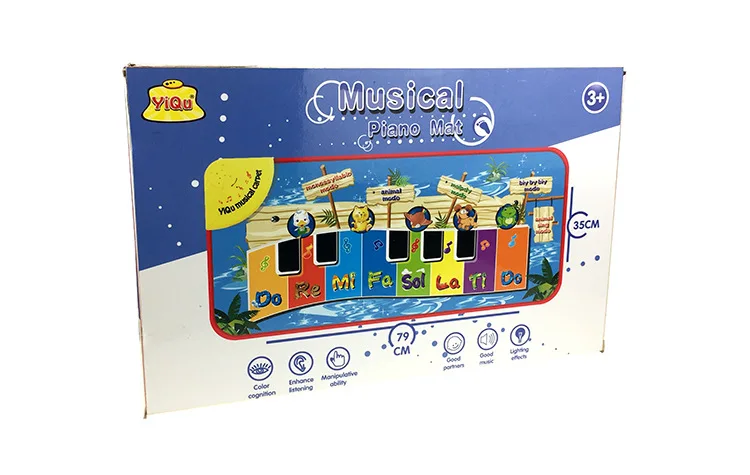 Новые продукты Yq3201 Детский многофункциональный коврик для музыкальной игры с изображением животного, сенсорное электронное пианино