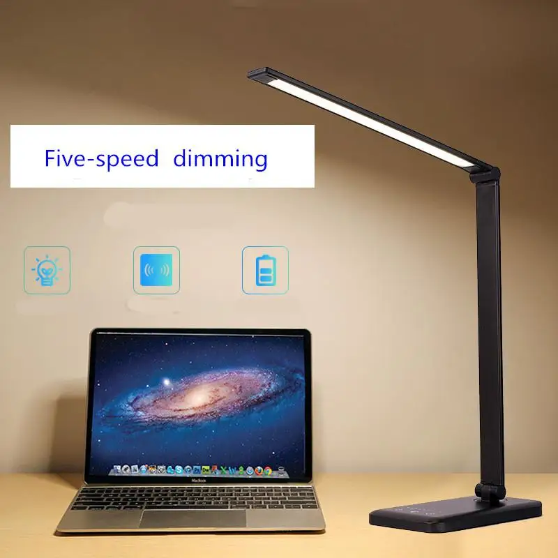 26 LED Desk Lamp 5 Color Modes Dimable Levels Touch Control USB Chargeable Reading Eye-protect with timer Led Table Reading lamp