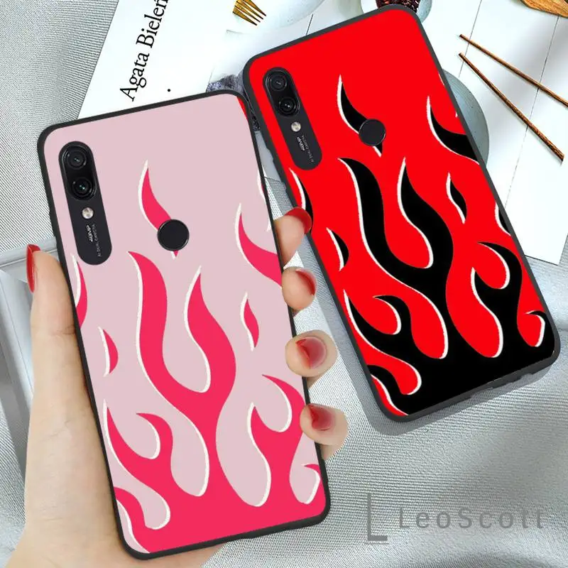 

Personality Artistic Flame Phone Case For Xiaomi Redmi 7 9t a3Pro 9se k20 mi8 max3 lite 9 note 8 9s 10 pro