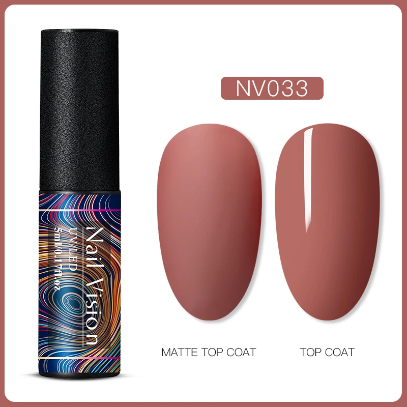 Nail Vision 5 мл УФ-гель для ногтей Чистый гель лак матовый цвет нужно матовое верхнее покрытие замочить от ногтей гель лак для маникюра DIY - Цвет: EES06628