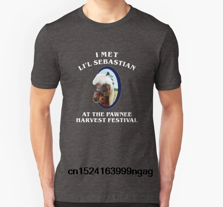 Модная крутая Мужская футболка женская забавная Футболка I Met Lil Sebastian
