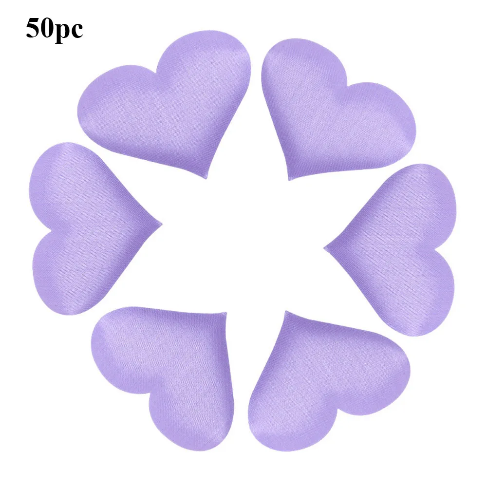 5cm purple 50/100/200 шт сердце Форма ручной пледы свадебные конфетти Цветной Бумага Конфетти Свадебные Обручение стол посыпать Цветы украшения - Цвет: 5cm purple