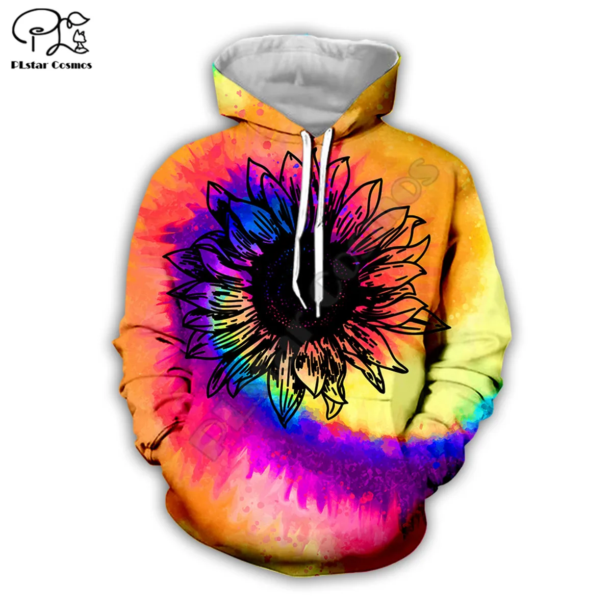 

flowers psychedelic fashion hoodies 3D printed Sweatshirt Hoodie Harajuku Autumn Streetwear women men dropship