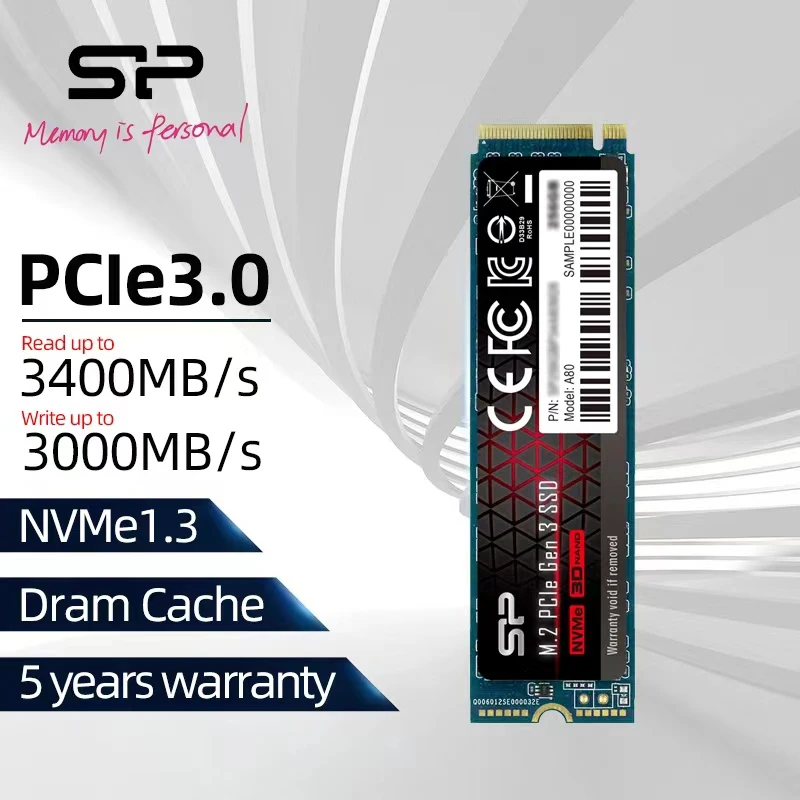 solid state internal hard drive Silicon Power A80 m2 NVME SSD 256GB 512GB 1TB 2TB M.2 2280 PCIE nvme Internal Solid State Drives Hard Disk For Laptop/Desktop inland professional ssd