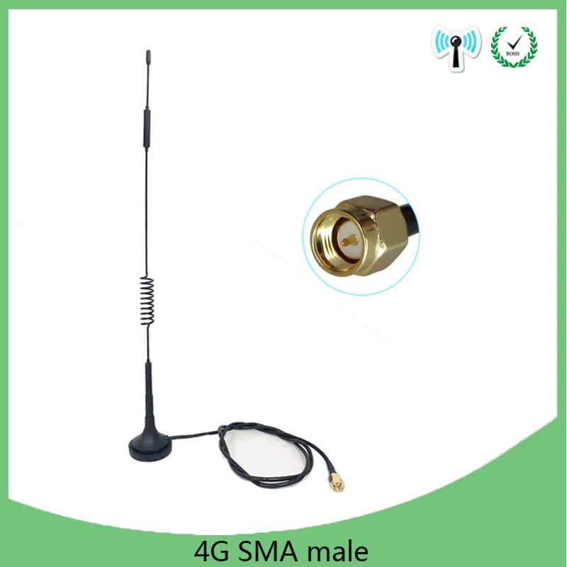 Grandwisdom 20pcs 3G4G LTE Antenna 10dbi SMA Male Connector Aerial 698-960/1700-2700Mhz IOT magnetic base 3M Clear Sucker Antena top hifi rhodium plated rca to xlr male to male balacned audio interconnect cable xlr to rca cable with cardsa clear light usa