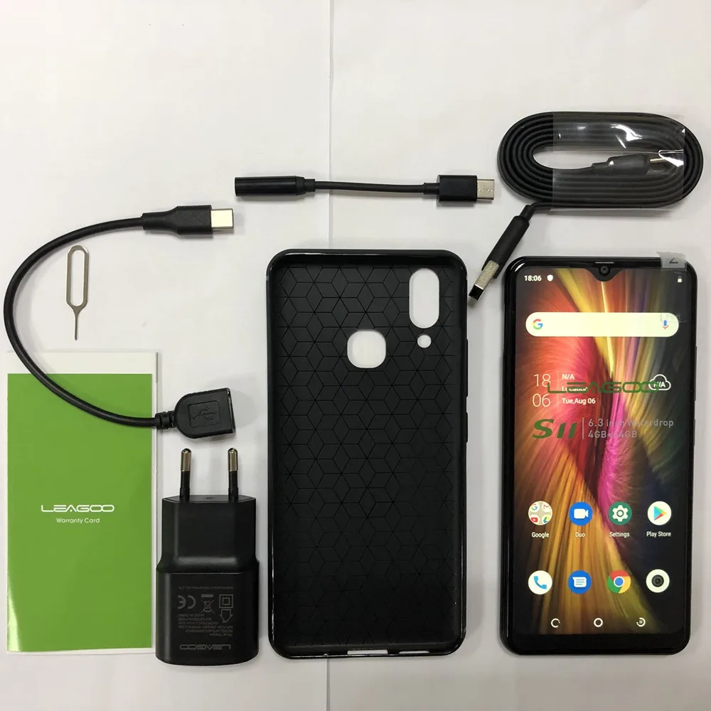 LEAGOO S11 смартфон с 6 3 дюймовым дисплеем восьмиядерным процессором Helio P22 Android 9 0 ОЗУ 4