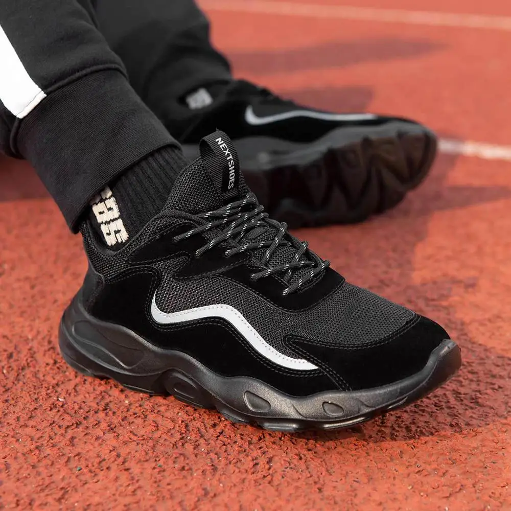 Xiaomi Youpin NEXTSHOES/повседневная мужская обувь из толстой сетки; Новинка года; светильник из искусственной кожи; удобная обувь на толстой подошве