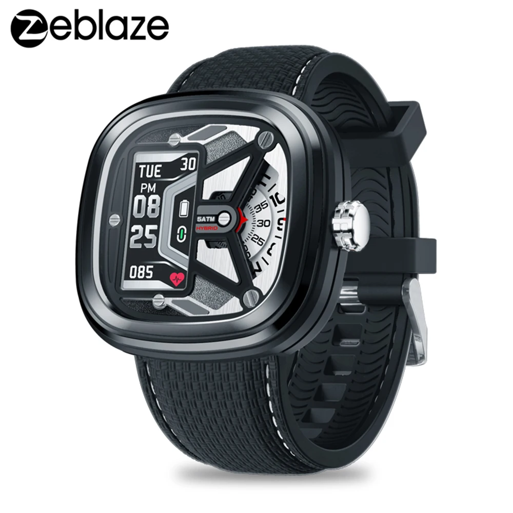 Zeblaze HYBRID 2 Смарт часы с двумя режимами BT 4 0 женские спортивные для отслеживания