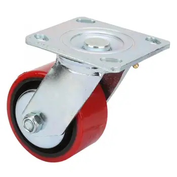 

4 Pcs Caster Without Brake PU Cast Iron Wheel 300kg Single Load Capacity for Multiple Purpose caster wheels