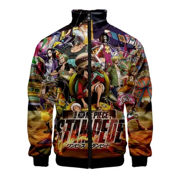 

Spring Autumn Men Bomber Jackets Anime One Piece-stampede Brand Cartoon Zipper Casual Jackets Movie & Tv Costumes Men Outwear 3d