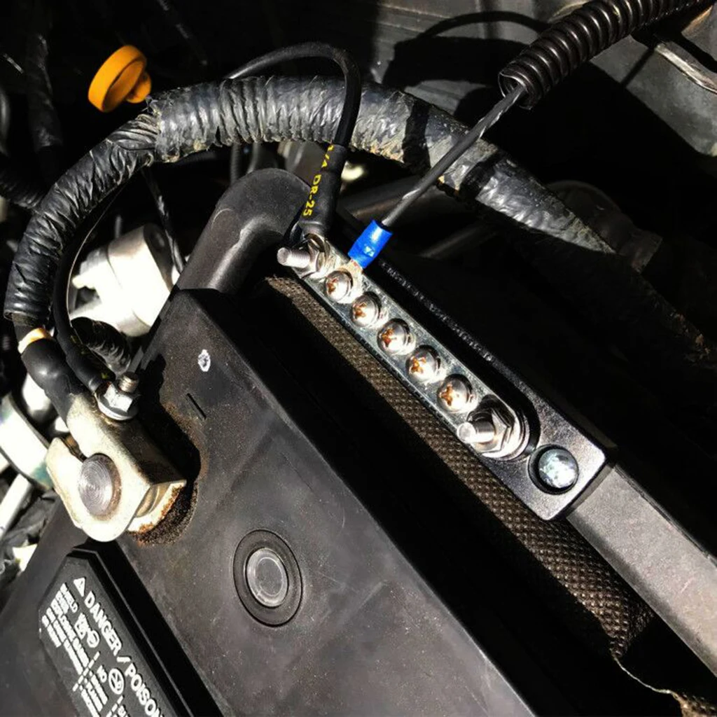 4 Post power distribution block for Automative Boating Fishing Battery Switches Busbars